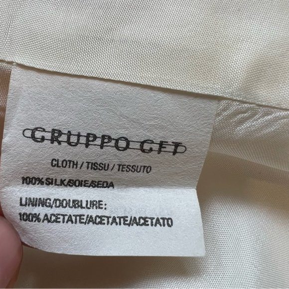 EMANUEL UNGARO 100% Silk Ivory white Formal TUXEDO VEST - Picture 8 of 15